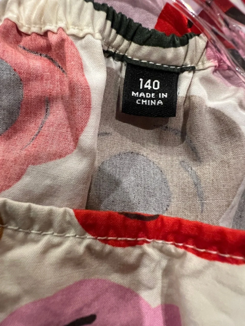 Uniqlo Marimekko Pink Floral Sleeveless Shift Dress 100% Cotton Size 140 Flowers
